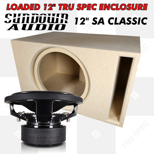 LOADED TRU SPEC Prefab Single 12" Subwoofer Enclosure: Sundown SA 12' Classic