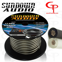 Sundown Audio 12 AWG OFC Speaker Wire 100FT Silver / Black 