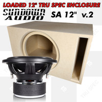 4-20 Sale:  LOADED TRU SPEC Prefab Single 12" Subwoofer Enclosure: Sundown SA 12' v.2