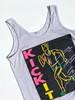 VINTAGE 'KICK IT' SURF WORKOUT TANK