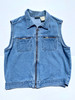 VINTAGE DENIM ZIP-UP VEST