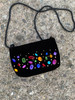 VINTAGE VELVET MULTICOLORED BEJEWELED SHOULDER BAG