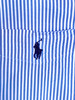 VINTAGE 90'S RALPH LAUREN  POLO BUTTON UP (SEERSUCKER | BABY BLUE STRIPED) - L