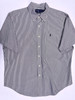VINTAGE 90S RALPH LAUREN POLO BUTTON UP (CLASSIC FIT | BLACK/WHITE STRIPES) - XL