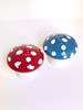 VINTAGE GROOVY MUSHROOM SALT AND PEPPER SHAKER SET