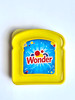 VINTAGE 2010 WONDER BREAD SANDWICH STORAGE CONTAINER (YELLOW LID)