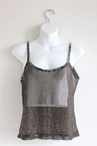 VINATEG 90S SLINKY GOLD MESH CAMISOLE