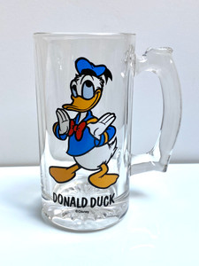VINTAGE DONALD DUCK GLASS FOUNTAIN MUG
