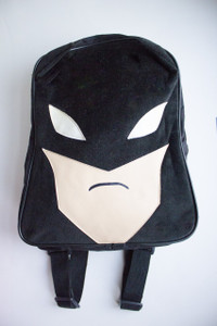 VINTAGE VELVET BATMAN FACE BACKPACK