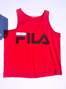 VINTAGE 90S MENS FILA TANK TOP - L