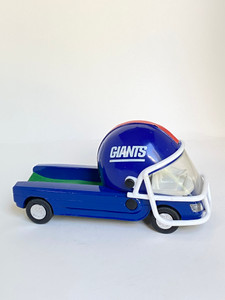 1993 NEW YORK GIANTS PICK UP TRUCK HELMUT PAPERWEIGHT WITH VELVET TRUCK BED TRAY