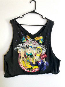 VINTAGE 2000S CIRCUS TANK TOP CROP