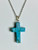 TURQUOISE CROSS NECKLACE