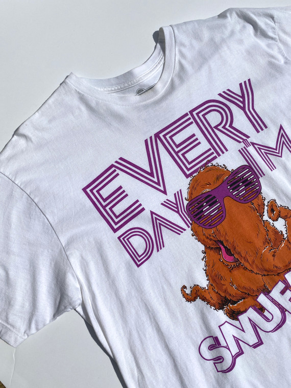 VINTAGE 2012 SESAME STREET "EVERYDAY IM SNUFFLING" SNUFFLEUPAGUS TSHIRT - XL