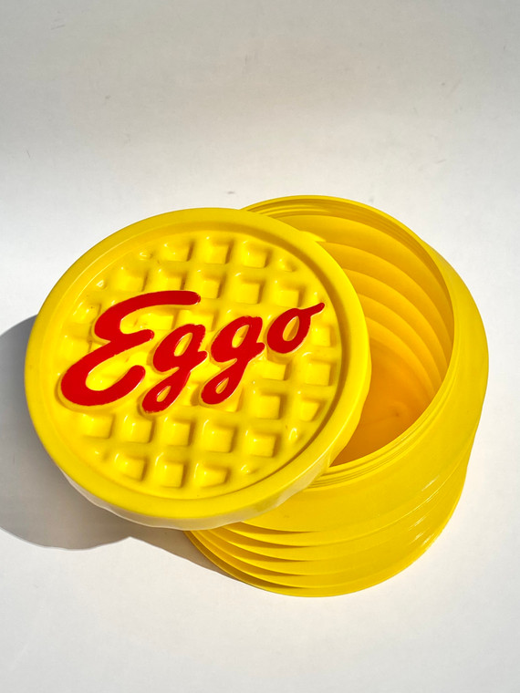 VINTAGE KELLOGG'S L'EGGO EGGO EXPAND-O EXPANDABLE FREEZER STORAGE CONTAINER