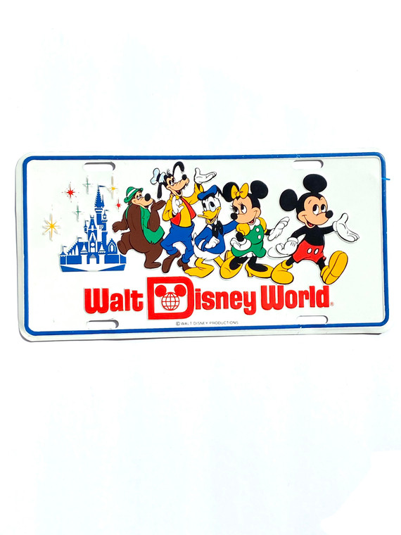 VINTAGE WALT DISNEY WORLD VANITY PLATE