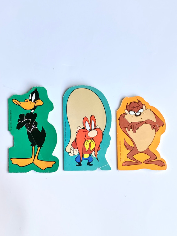 1994 WARNER BROS. LOONEY TUNES - DAFFY, SYLVESTER, TAZ - NOTE PAD SET