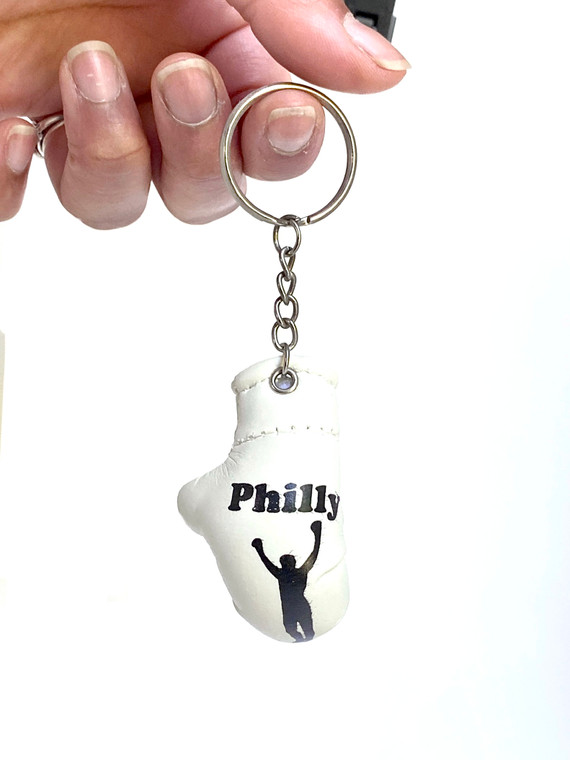 VINTAGE ROCKY BOXING GLOVE KEYCHAIN