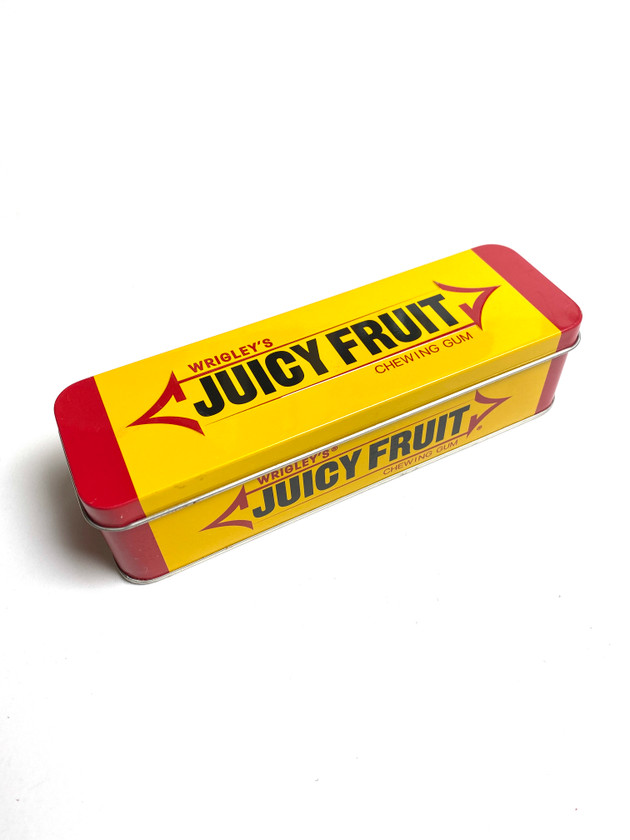 VINTAGE WRIGLEYS JUICY FRUIT TIN STORAGE | STASH BOX