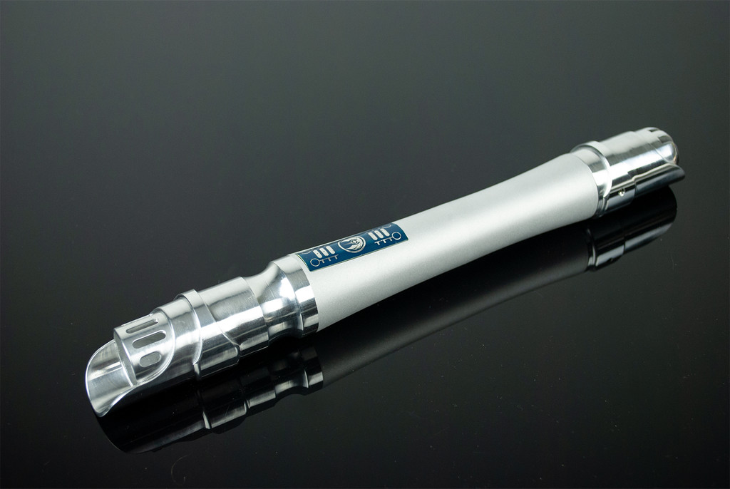 Silver Torrent Smart Saber® with a blue Order of Light Switch