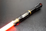 Pristine Blackout Scion with Brass Inner Hilt, Crimson Pommel and Vent Pristine Blackout Scion with Brass Inner Hilt, Crimson Pommel and Vent