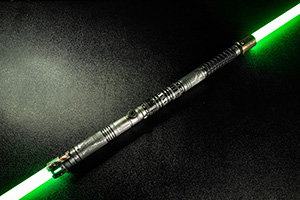Lightsaber Staff with Wiccan, Medical and Organic Design Motifs.