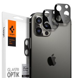 Spigen Glas.tR Optik Lens Tempered Glass iPhone 12 Pro - Black