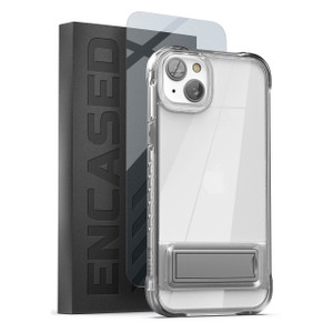 Encased Rugged Clear Back Case with Screen Protector iPhone 14 Plus - Clear