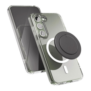 Encased Clear Magsafe Case Samsung Galaxy S23 with MagSafe Grip - Clear
