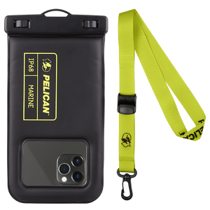 Pelican Waterproof Marine Pouch - Black & Neon Green