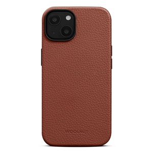 Woolnut Leather Magsafe Case iPhone 14 Plus - Cognac