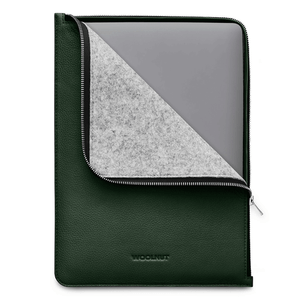 Woolnut Leather Folio Case MacBook Pro 13/14" - Green