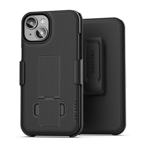 Encased Duraclip with Belt Clip Holster iPhone 15 Plus - Black