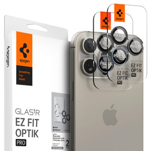 Spigen GLAS.tR EZ Fit Optik Pro Zero One 2PCS Camera Lens 15 Pro/15 Pro Max/14 Pro/14 Pro - Black/Gre
