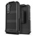 Encased Falcon Case Samsung Galaxy S22 with Belt Clip Holster - Black