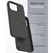 Encased Silicone Case iPhone 14 Pro Max with Neck and Wrist Strap - Black