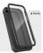 Encased Falcon Case and Tempered Glass Screen Guard iPhone 12/12 Pro with Belt Clip Holster - Black