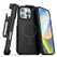 Encased Slimshield MagSafe Case iPhone 16 Pro Max with Belt Clip Holster - Black