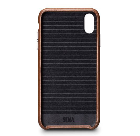SENA Deen Snap-on Wallet Case iPhone Xs Max - Brown