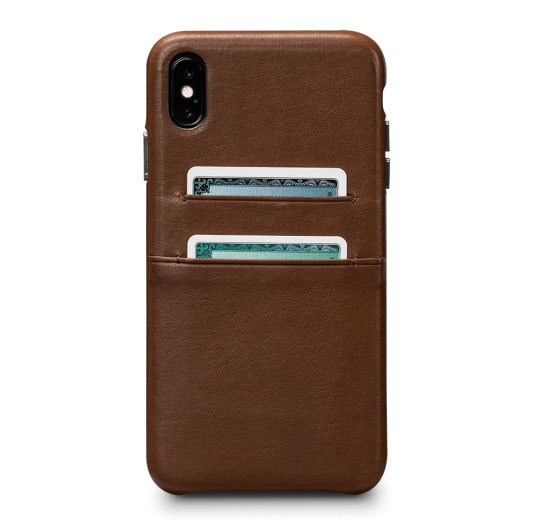 SENA Deen Snap-on Wallet Case iPhone Xs Max - Brown