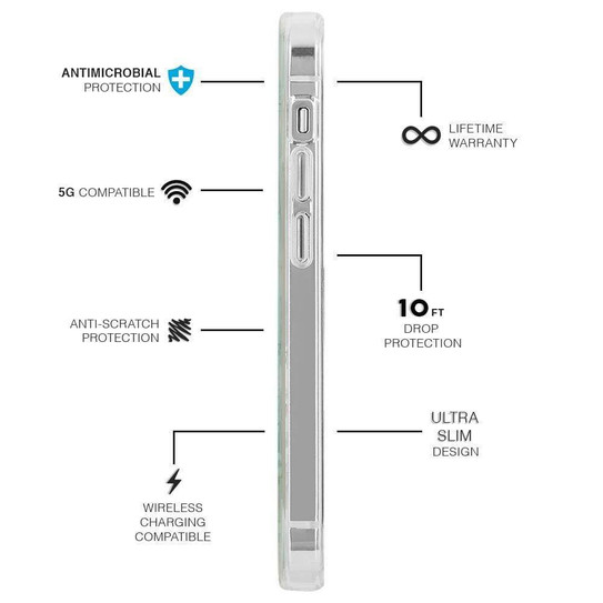 Case-Mate Rifle Paper Case iPhone 12 Pro Max - Hydrangea White