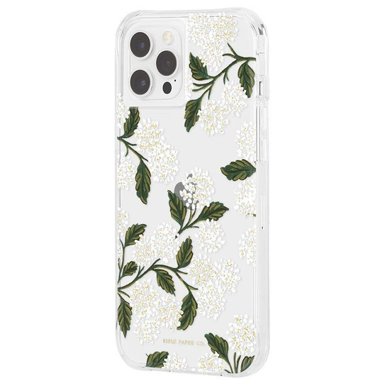 Case-Mate Rifle Paper Case iPhone 12 Pro Max - Hydrangea White