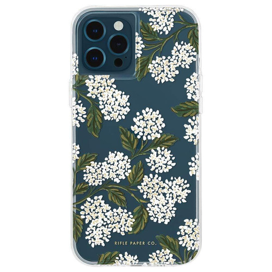 Case-Mate Rifle Paper Case iPhone 12/12 Pro - Hydrangea White