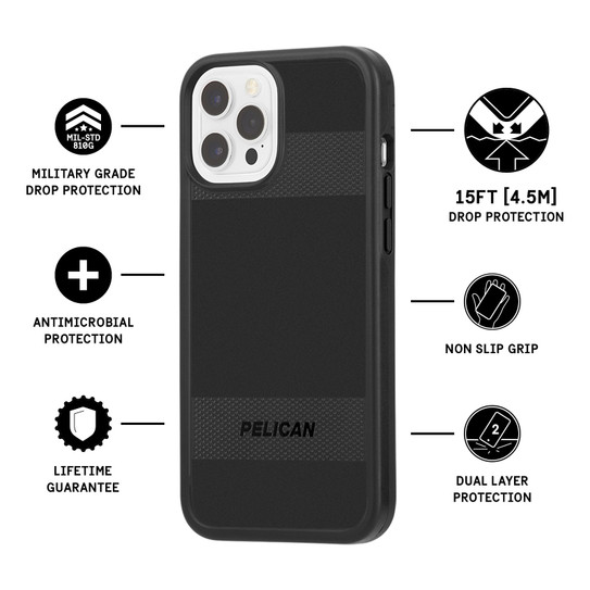 Pelican Protector Case iPhone 12 Pro Max - Black