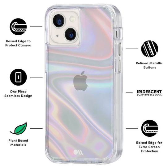 Case-Mate Soap Bubble Case iPhone 13 - Iridescent