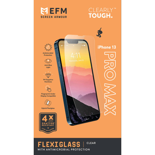 EFM FlexiGlass Screen Armour iPhone 13 Pro Max - Clear