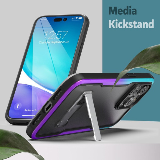 Encased Exos Armor Case with Screen Protector iPhone 14 Pro - Purple