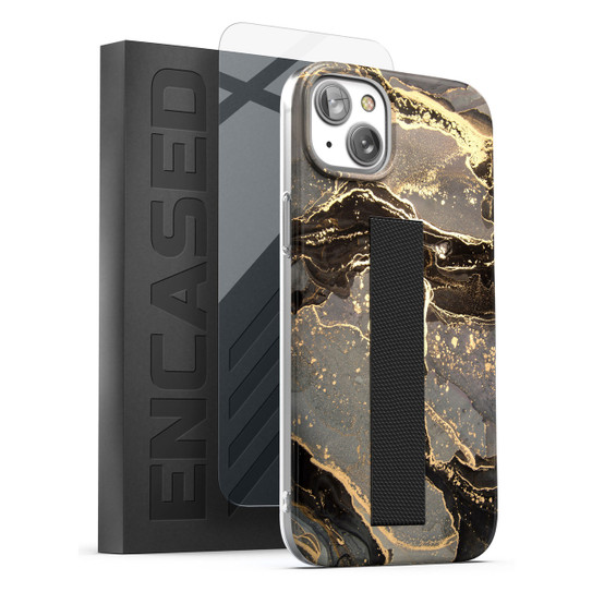 Encased Loop Case with Screen Protector iPhone 14 Plus - Black Marble