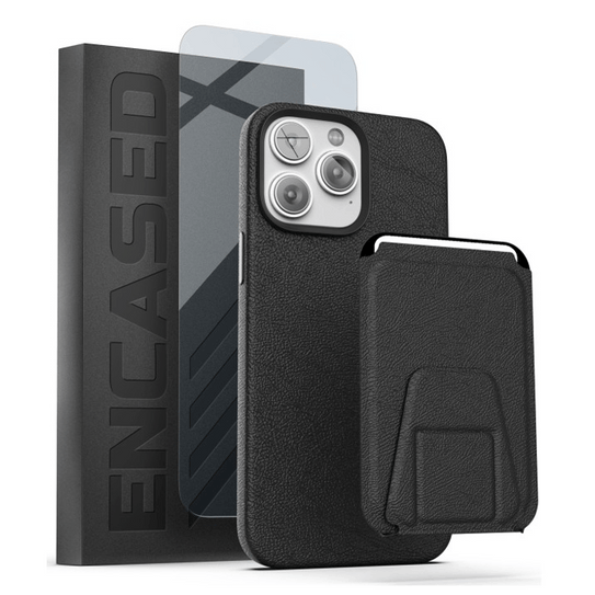 Encased Artura Leather MagSafe Case and Wallet iPhone 14 Pro - Black