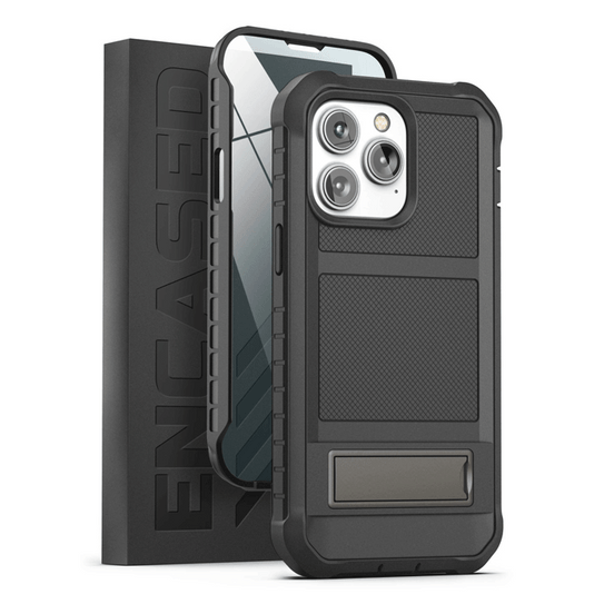 Encased Falcon Shield Case iPhone 14 Pro Max - Black